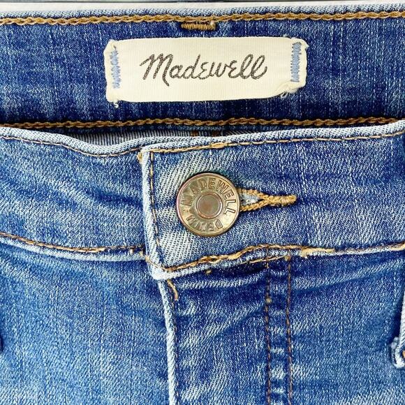 Madewell High Rise Skinny Raw Hem Distressed Jeans 27 - Picture 10 of 13